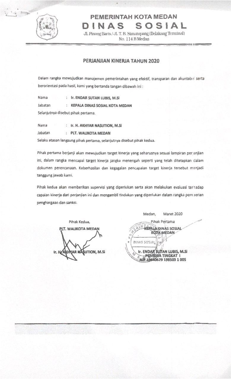 PERJANJIAN KINERJA Lariba Sumedang